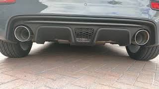 Abarth 595 Competizione exhaust sound with Biposto type exhaust tips mod [upl. by Nrubliw]