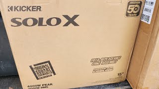 KICKER solo X 15 Unboxing [upl. by Deva]