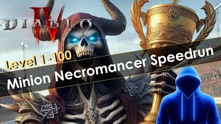 Diablo 4 Season 4 Necromancer Speedrun to 100 [upl. by Iiette]