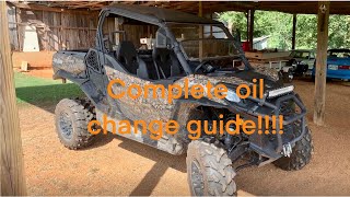 How to change oil can am commander 2020 and up [upl. by Leis]