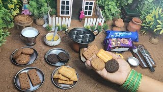 Miniature All Chocolate Biscuit Recipe  Bourbon Biscuit Appam Recipe  Oreo Dosa Recipe [upl. by Varipapa]