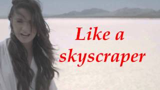 Demi Lovato  Skyscraper  Lyrics [upl. by Lorelei]