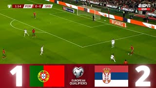 Portugal vs Serbia 12  UEFA European Qualifiers  World Cup Qatar 2022  141121 [upl. by Staffan110]