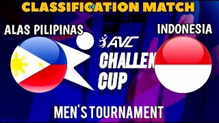 INDONESIA vs PHILIPPINES  AVC 2024 MENS Volleyball Challenge Live Score [upl. by Adnoel]