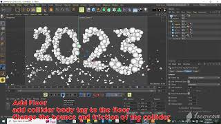 Cinema 4D cloner and Dynamics [upl. by Leirua]