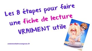 comment faire une fiche de lecture VRAIMENT utile [upl. by Arahd951]