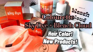 UNBOXING COLOURETTE SKY DYE BLEACH CLOUD  Colour It Hair Products [upl. by Redwine]