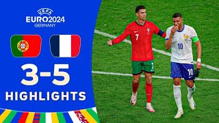 Portugal vs France 35 HIGHLIGHTS  EURO 2024 [upl. by Alessandra]