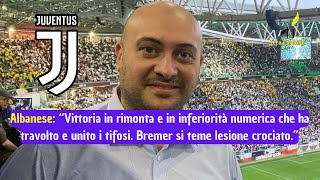 Giovanni Albanese quotVittoria memorabile che unisce i tifosi Si teme lesione crociato per Bremerquot [upl. by Klarrisa402]