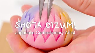 Japanese Artistic Sweets quotWAGASHIquot 和菓子職人 老泉翔太 Japanese Confectionary Artist Shota Oizumi [upl. by Chuck89]