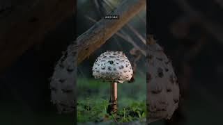 🍂Macrolepiota Procera  Before and After Edit mysteriousnature mushroomroman fantasticfungi [upl. by Dominy]