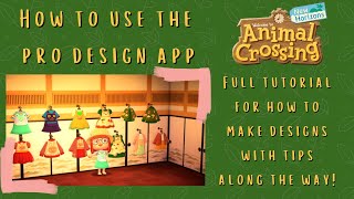 Pro Designer Tutorial and how to make your own designs Animal Crossing New Horizons [upl. by Sibley]