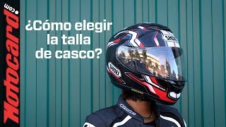 ¿Qué TALLA DE CASCO de moto ELEGIR [upl. by Ecitnirp]