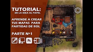 TUTORIAL  CREA TU MAPA PARA PARTIDAS DE ROL  PARTE 1 DE LA IDEA AL PAPEL [upl. by Emelin125]