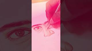 Nose Drawing Using Colour pencils  Draw with me series  2  Tamil [upl. by Melleta49]