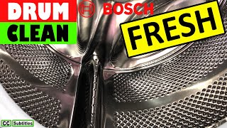 How to run Drum Clean on Bosch Washing Machine Serie 4 Varioperfect to keep it Hygienically Fresh [upl. by Hannis]