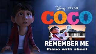 Remember Me from Disney Coco Piano with sheet ABRSM 2025 and 2026 Grade 1 B2 [upl. by Lucia]