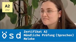 ÖSD Zertifikat A2 – Mündliche Prüfung Sprechen [upl. by Heiskell]