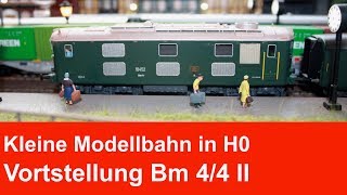 Kleine Modellbahn in H0  Vorstellung  Bm 44 II von HAG [upl. by Mot]