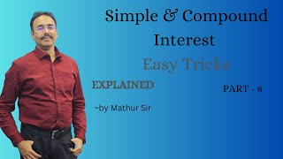 Simple and Compound Interest Tricks and Tips for Quick Calculations  Part  8  careerwareer [upl. by Orelie]