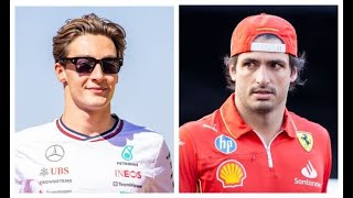 “F1 Controversy George Russell Ignites Lewis Hamiltons Fury Ferrari SLAMMED Over Sainz Treatment [upl. by Lesko]