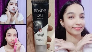 Ponds Pure Detox Face Wash Review  Ponds Charcoal Face Wash Review  Beauti Skills [upl. by Niatsirt568]