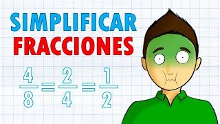 SIMPLIFICAR FRACCIONES super fácil  para principiantes [upl. by Paule814]