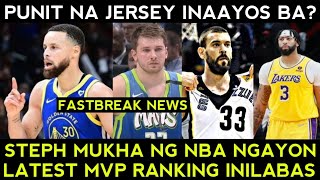 PUNIT na jersey inaayo paba Latest MVP rankings alamin Steph Curry FACE of the NBA [upl. by Perreault]