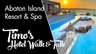 Abaton Island Resort amp Spa  Purer High End Luxus auf Kreta  Timos Hotel WalkampTalk [upl. by Nnylhtak63]