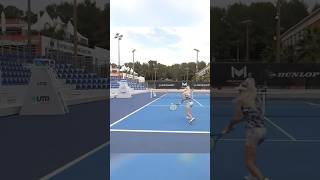 How to time your backhand perfectly ⏱️ tennistips tennislove backhand timing [upl. by Simonetta]