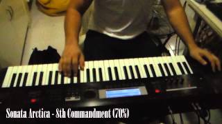 Sonata Arctica  8th Commandment Tutorial Solo Teclado keyboard Juan Carlos Cázares [upl. by Atiuqa245]