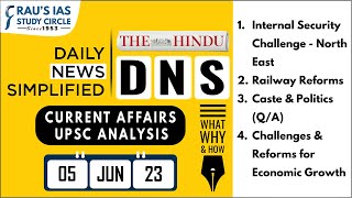 The Hindu Analysis  05th June 2023  Daily Current Affairs  UPSC CSE 2023  DNS [upl. by Euqenimod106]