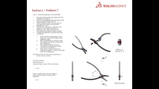 Solidworks CSWA Exam Practice  ASSEMBLY  Section J  1 [upl. by Teddy879]