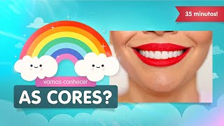 Vamos falar CORES Vamos aprender a falar as cores Compilação com meia hora de músicas educativas [upl. by Ised]