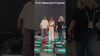 🇨🇾 A snippet from the first rehearsal of Cyprus Silia Kapsis  Liar  Eurovision 2024 [upl. by Airasor]