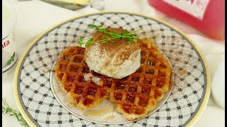 CROFFLE CROISSANT WAFFLE RECIPE 초간단 크로플 만들기 [upl. by Damalis459]