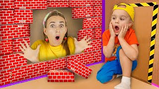 Giant Fort Box Maze Challenge [upl. by Auot]