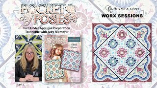 Pocket Full of Posies Turn Under Applique Preparation Video with Judy Niemeyer [upl. by Yhtimit]