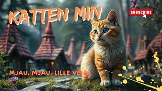 Katten  En Glad Barnesang på Norsk  Kattensangen for Barn [upl. by Neztnaj]