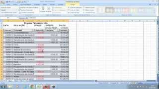 Excel  Fluxo de caixa simples e formatação básica [upl. by Ynar]