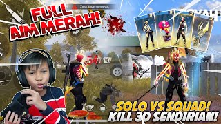 GAMEPLAY FULL AIM MERAH OP BANGET INI BOOYAH PASS TERBARUNYA AIMKU IKUTAN GG SOLO VS SQUAD [upl. by Names]