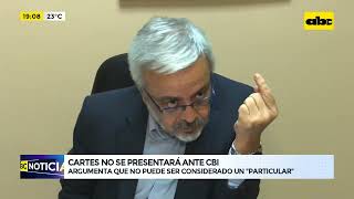 Cartes no va a presentarse ante la CBI [upl. by Nelli]