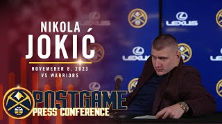 Nikola Jokić Had An EVENTFUL Press Conference  Full Post Game Press Conference 11823 [upl. by Yerga]