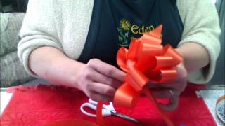 DIY Flower Time  How to Make a Basic Floral Bow Part 2 [upl. by Halverson]