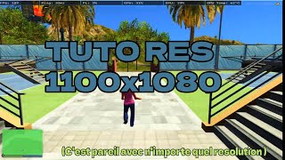 HOW TO CHANGE YOUR RESOLUTION 1100x1080 ca marche avec nimporte quelles resolutions [upl. by Lyrad643]