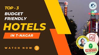 Top 3 Budget Friendly Hotels in Chennai TNagar [upl. by Ylla]