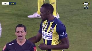 OFFICIAL EXTENDED HIGHLIGHTS Usain Bolt Extended Highlights  Central Coast Mariners 12102018 [upl. by Celisse771]