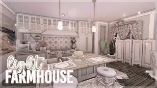 Bloxburg  Light TwoStory Spring Farmhouse  Roblox  House Build [upl. by Manouch195]