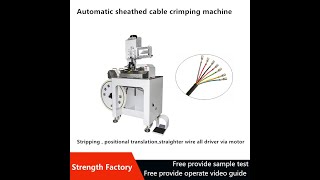 Multi Cores Cable crimping machine [upl. by Aikel]