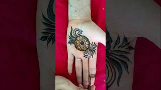 Beautiful simple gol tikki mehndi design mehndidesign simplemehndidesign youtubeshorts shorts [upl. by Killen368]